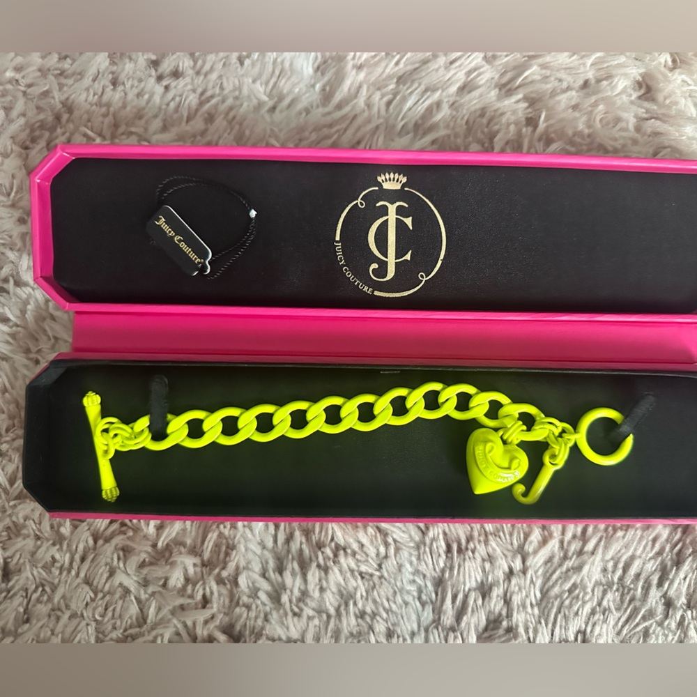 VINTAGE Juicy Couture Neon Charm Bracelet